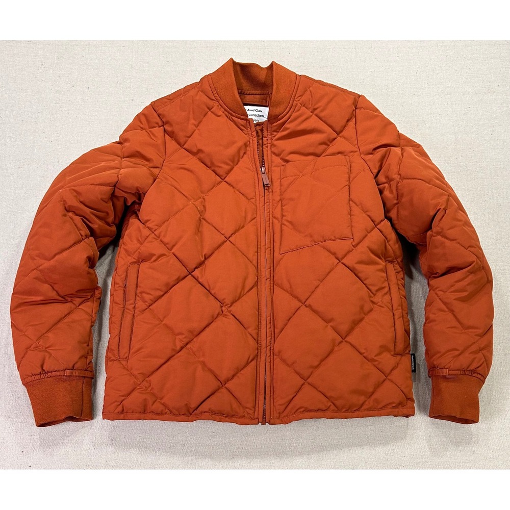 Frank And Oak Men Small Skyline Quilted Bomber Puffer Jacket 3M Thinsulate